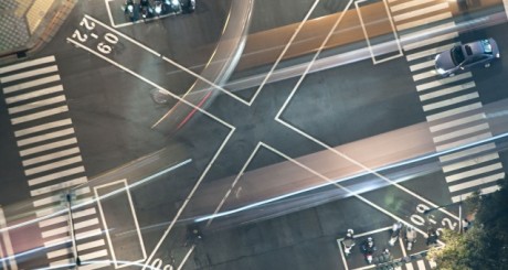intersection from birds eye view