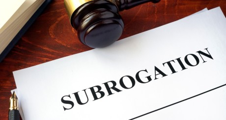 photo of subrogation paperwork