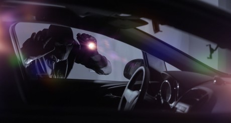 car burglar wearing mask