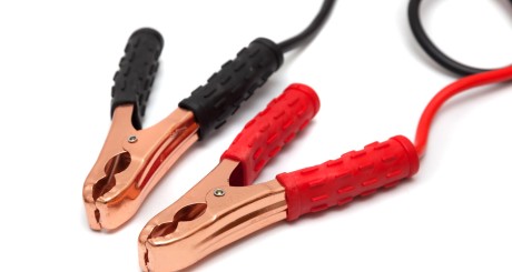 red and black jumper cables