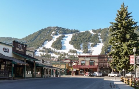 A photo of downtown Jackson Hole, Wyoming